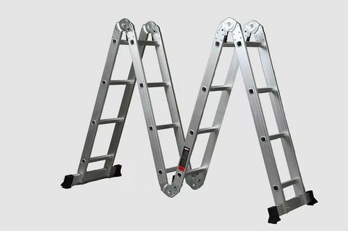 Алюминиевая четырехсекционная лестница-трансформер: секционная и двухсекционная, раздвижная и выдвижная