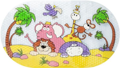 Детские коврики для ванной на присосках: резиновый для детей, нескользящий и противоскользящий