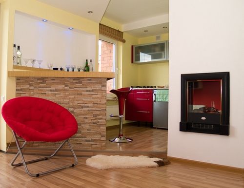 Дизайн гостиной, объединенной с кухней: цветовые и стилевые решения