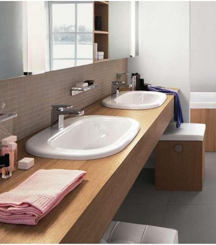 Двойная раковина: для ванной с тумбочкой, умывальник для комнаты, фото
