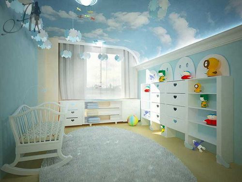 Каким сделать потолок в детской комнате: лучшие способы отделки