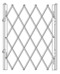 Разновидности внутренних и наружных раздвижных решеток для окон и дверей