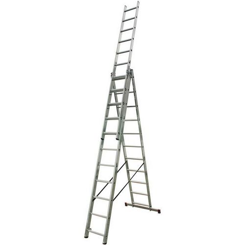 Складная алюминиевая лестница-трансформер: раскладные 6 метров, металлические Centaure 3x14, алюминий