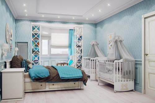 Детская и спальня в одной комнате: фото совместимое для взрослого и ребенка, для детей родительский дизайн
