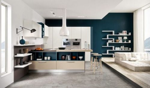 Дизайн кухни гостиной в современном стиле: фото и идеи