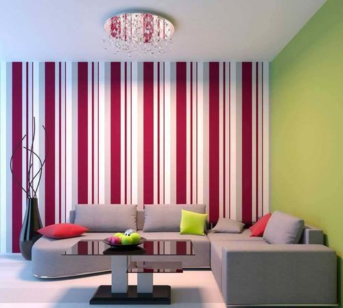Дизайн стен обоями двух цветов: отделка, фото, в одной комнате, сочетание видов, двойные в интерьере, как скомпоновать, видео