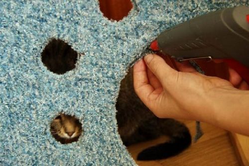 Домик для кошки своими руками пошаговая инструкция
