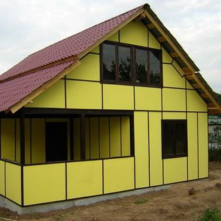 Каркасно-панельная технология строительства: фото каркасно-панельных домов и конструкции каркасно-панельных стен
