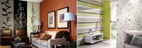 Комбинирование обоев: фото двух цветов, как комбинировать между собой, комбинация в интерьере, разные в одной комнате, варианты, парные, видео