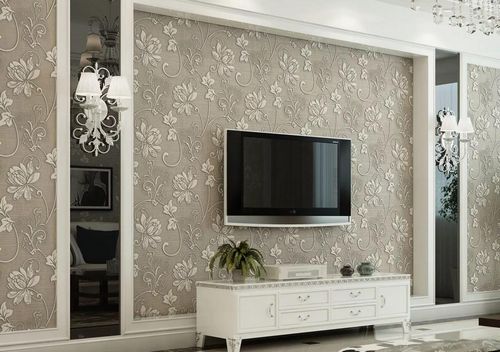Zidna dekoracija s TV-om u dnevnoj sobi 