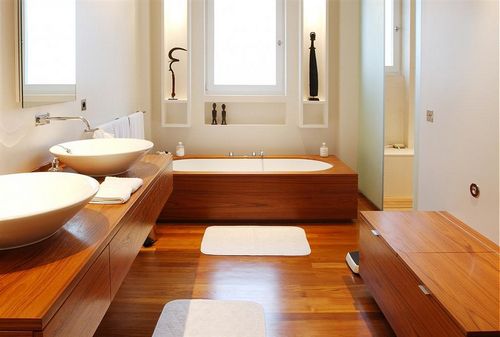 Пол в ванной комнате: как сделать, чем залить в частном доме, отделка покрытия, чем поднять, ремонт паркета, как правильно, устройство деревянного пола