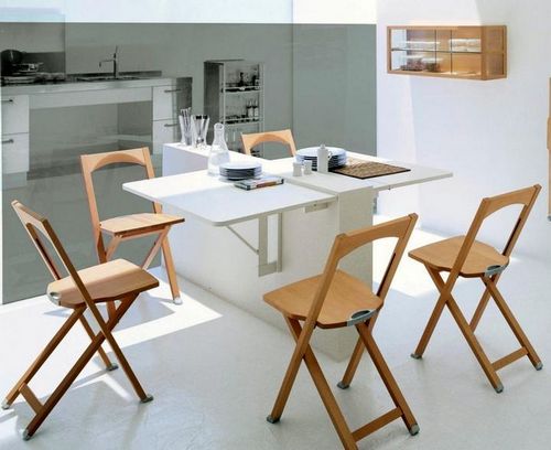 Круглый или овальный стол на кухню