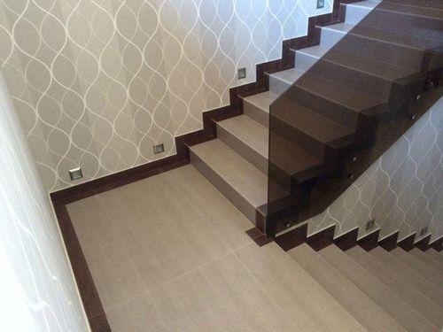 Ступени для лестниц из керамогранита: гранитные фото в доме, облицовка и отделка капиносом 1200 мм и монтаж