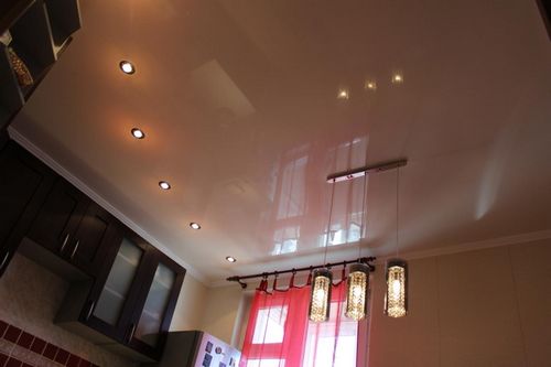 Светильники для натяжных потолков: точечные и светодиодные, фото светящихся панелей, закладная конструкция