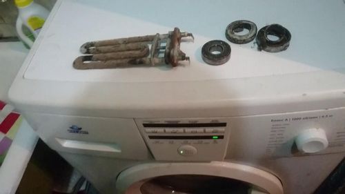 Тэн для стиральной машины: нагревательный элемент для LG, как поменять нагреватель, замена сопротивления 2 кВт